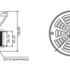 Донный слив ABLETECH EM2838 (бетон)